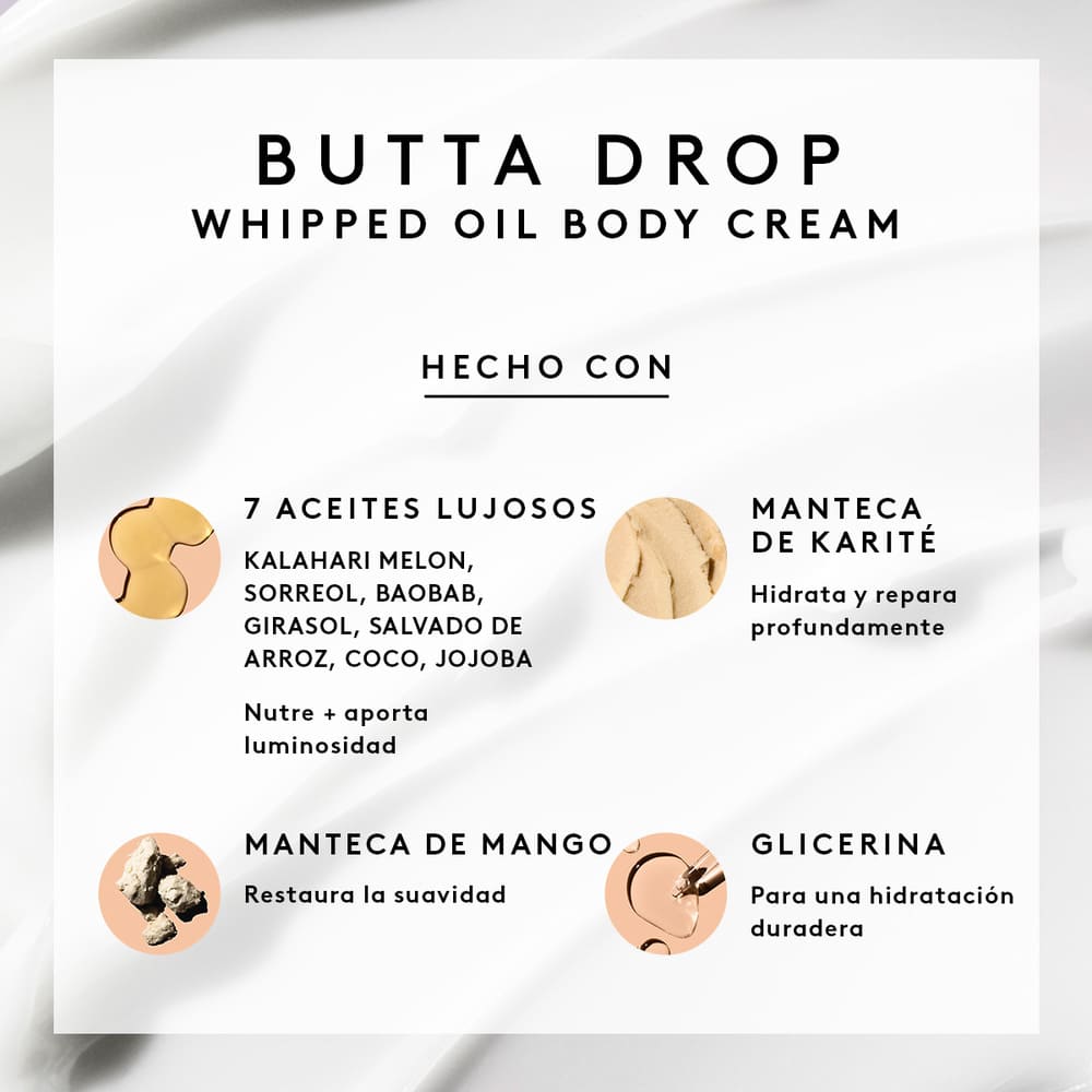 BUTTA DROP WHIPPED OIL BODY CREAM (CREMA CORPORAL)